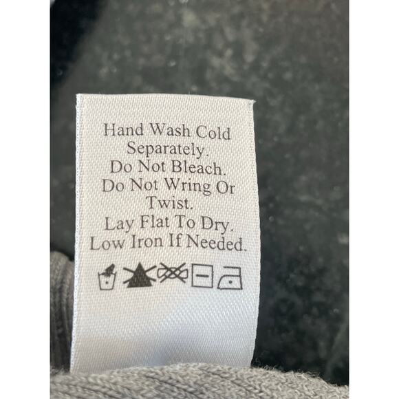 Coldwater Creek gray mock neck silk blend short sleeve sweater top 2X 20w - Picture 5 of 7